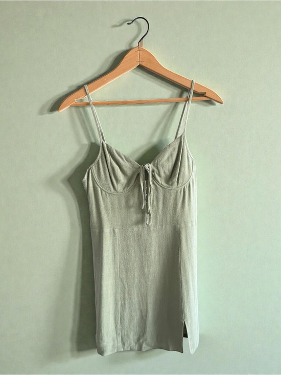 La Hearts Tops - La Hearts Sage Green Spaghetti Strap Slip Dress